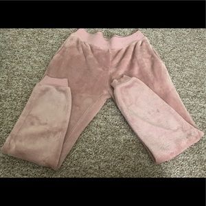 Cold Crush Pink Fuzzy Sweats